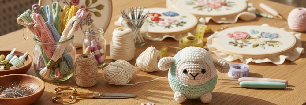 kit point de croix contemporain et crochet - Nouveauts